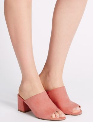 Block Heel Mule Shoes with Insolia&reg;